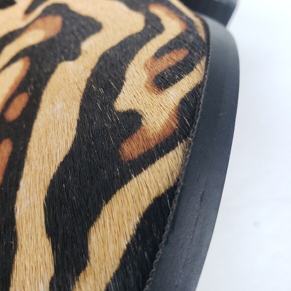 L. Paolo Womens Ankle Booties cheetah print with real fur Size 6.5 - Picture 7 of 16